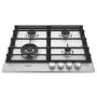 Whirlpool 60cm 4 Burner Gas Hob - Stainless Steel