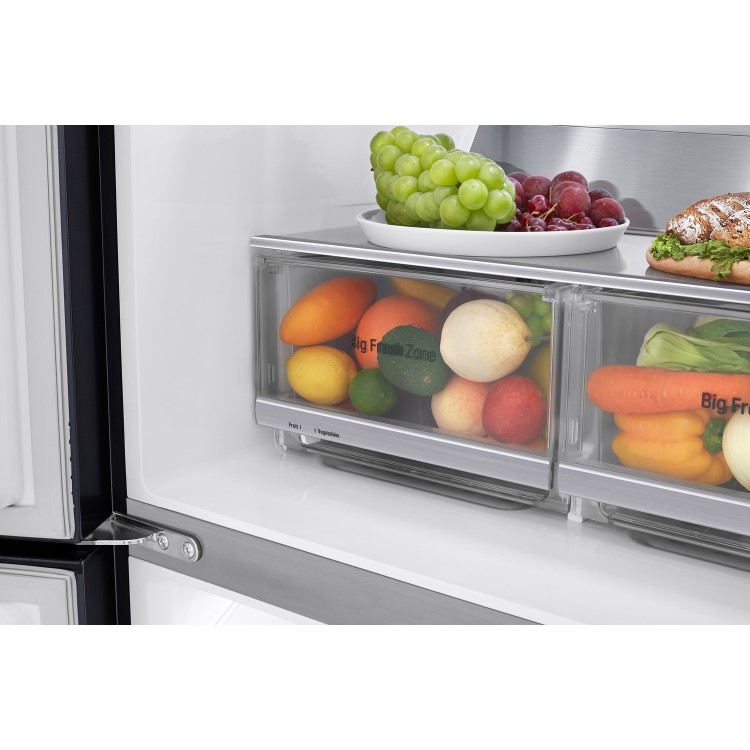 Refurbished LG GMX844MC6F 508 Litre American Fridge Freezer With InstaView Matte Black