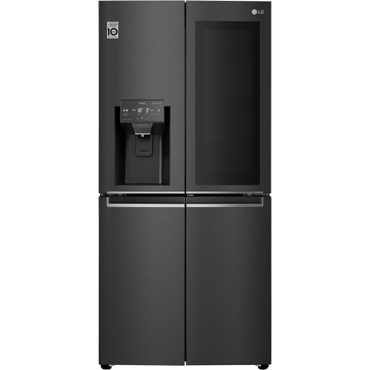 Refurbished LG GMX844MC6F 508 Litre American Fridge Freezer With InstaView Matte Black