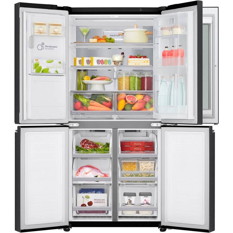 Refurbished LG GMX844MC6F 508 Litre American Fridge Freezer With InstaView Matte Black