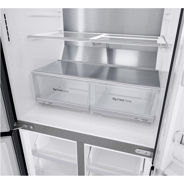 Refurbished LG GMX844MC6F 508 Litre American Fridge Freezer With InstaView Matte Black