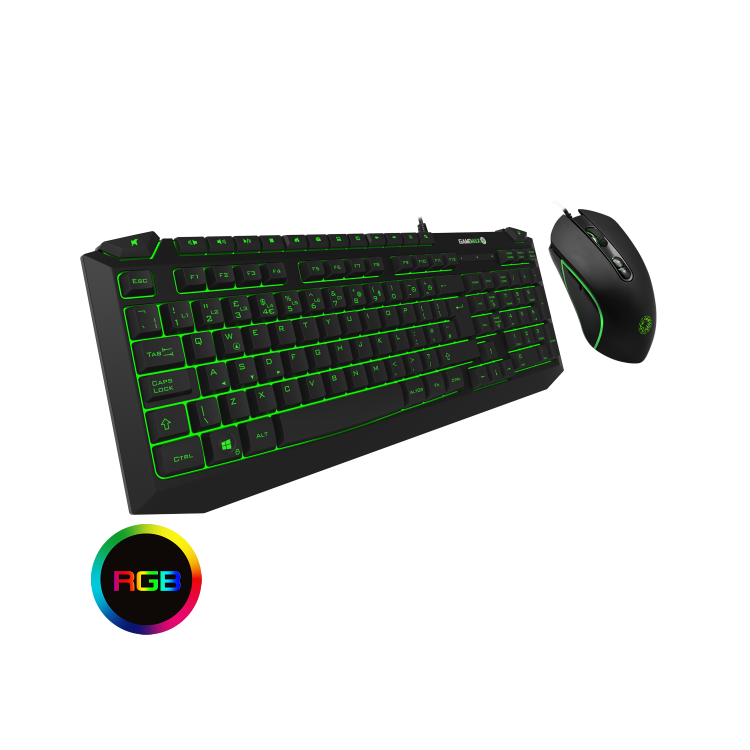 Game Max Pulse Kit 7 Colour RGB Keyboard with Pulsing LED Mouse