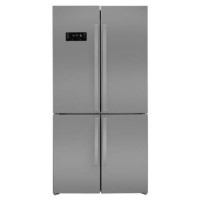 Beko GN1416221ZX Frost Free Four Door American-style Fridge Freezer - Stainless Steel