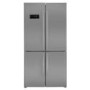 Beko GN1416221ZX Frost Free Four Door American-style Fridge Freezer - Stainless Steel