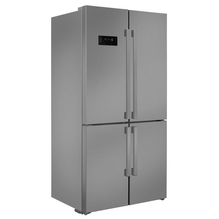 Beko GN1416221ZX Frost Free Four Door American-style Fridge Freezer - Stainless Steel