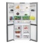 Refurbished Beko GN446224VPS Freestanding 572 Litre 70/30 Frost Free American Fridge Freezer Stainless Steel