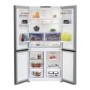 Refurbished Beko GN446224VPS Freestanding 572 Litre 70/30 Frost Free American Fridge Freezer Stainless Steel