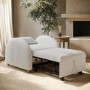 Beige Boucle Sofa Bed - Gene