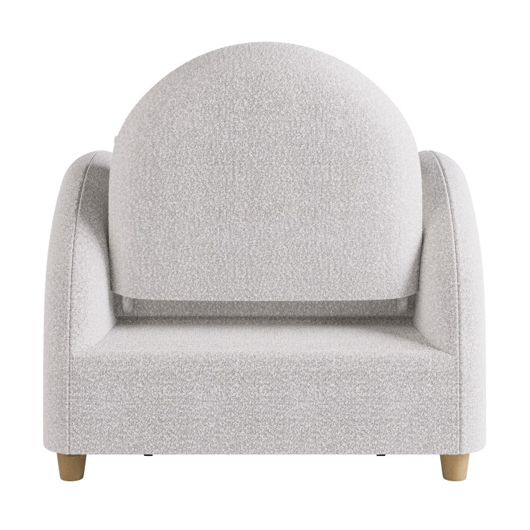 Beige Boucle Sofa Bed - Gene