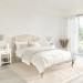 French Beige Linen Double Bed Frame - Genevieve
