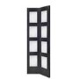 Internal Oak Shaker 4 Panel Bi-Fold Door with Clear Glass - Unfinished, 1981 x 686 x 35 mm