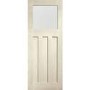 Internal Oak DX Door with Obscure Glass - Unfinished, 1981 x 762 x 35 mm