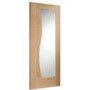 Internal Oak Fully-Glazed Door with Clear Glass - Unfinished - 1981 x 762 x 35mm - Emilia Essential - XL Joinery