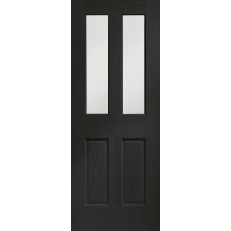Internal Oak Malton Door with Clear Bevelled Glass - Unfinished, 1981 x 762 x 35 mm