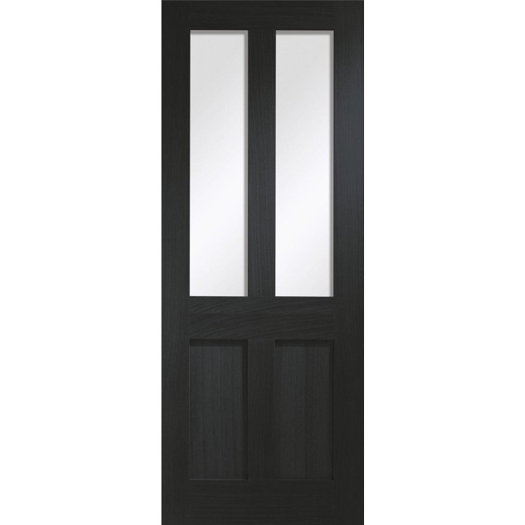 Malton Shaker Internal Oak Door with Clear Glass - Unfinished, 1981 x 838 x 35 mm