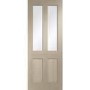 Malton Shaker Internal Oak Door with Clear Glass - Unfinished, 1981 x 838 x 35 mm