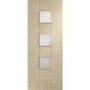 Internal Oak Messina with Obscure Glass - Unfinished, 1981 x 686 x 35 mm