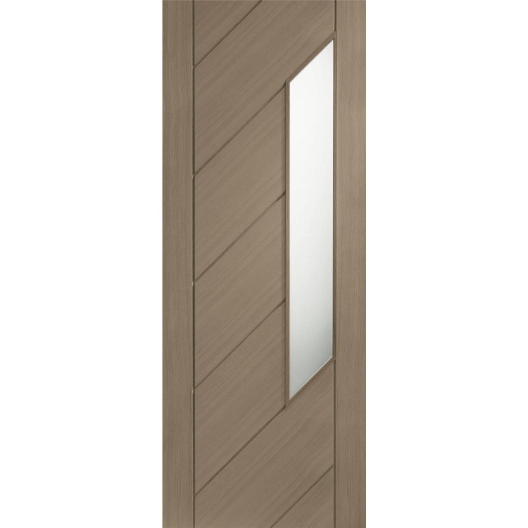 Internal Oak Monza with Obscure Glass - Unfinished, 1981 x 686 x 35 mm
