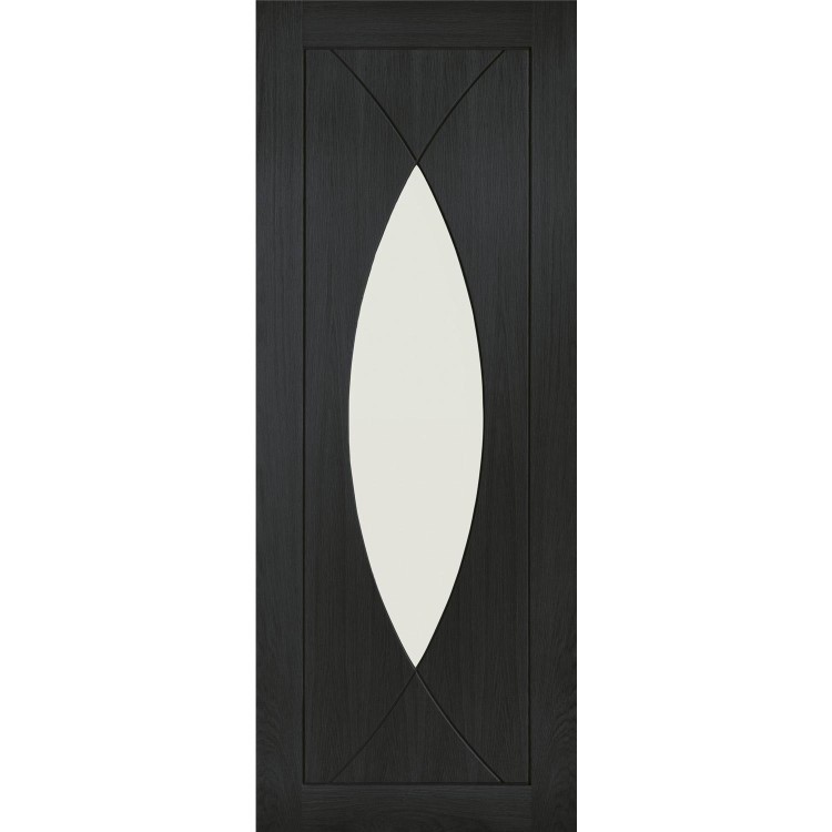 Internal Oak Glazed Door with Clear Glass - Unfinished - 2040 x 726 x 40mm - Pesaro - XL Joinery