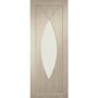 Internal Oak Glazed Door with Clear Glass - Unfinished - 2040 x 726 x 40mm - Pesaro - XL Joinery