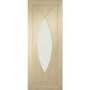 Internal Oak Glazed Door with Clear Glass - Unfinished - 2040 x 726 x 40mm - Pesaro - XL Joinery
