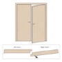 Internal Oak Glazed Rebated French Doors with Clear Glass - Unfinished - 1981 x 1372 x 40mm - Worcester - XL Joinery