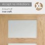 Internal Oak Glazed 4-Panel Shaker Door with Clear Glass - Unfinished - 2040 x 926 x 40mm - 4 Light - XL Joinery