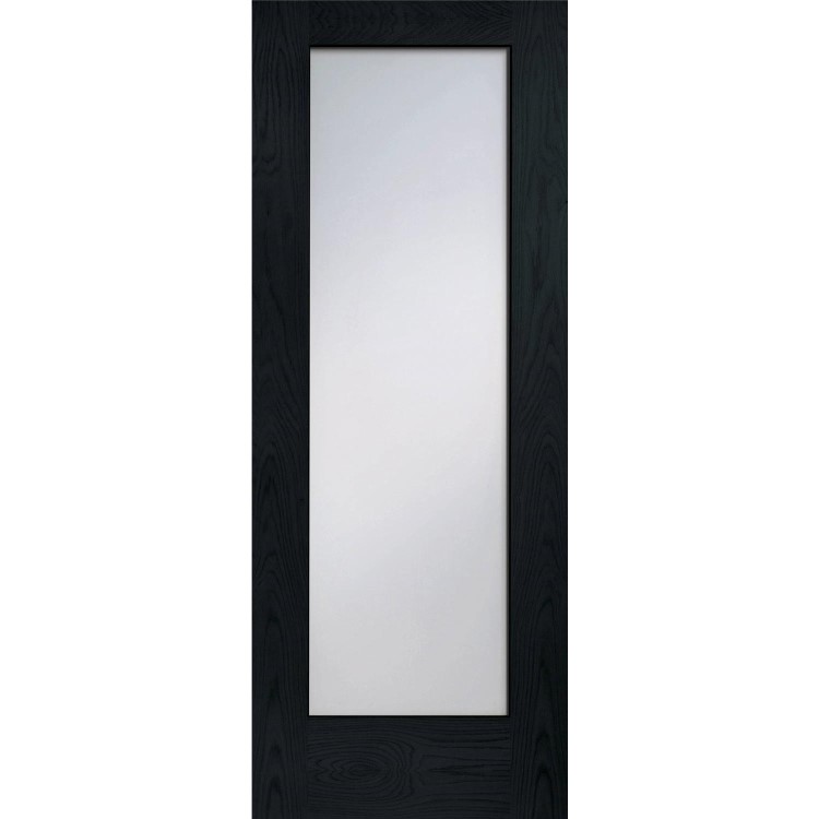 Internal Oak Pattern 10 Door with Clear Glass - Unfinished, 1981 x 838 x 35 mm