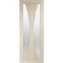 Internal Oak Verona with Clear Glass Fire Door - 1981 x 838 x 44 mm, Unfinished