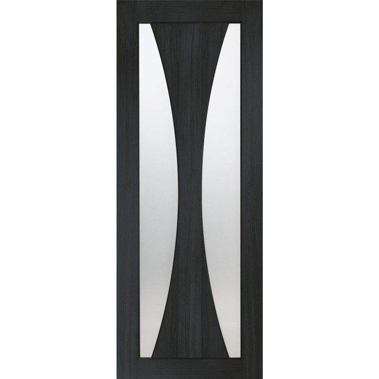 Internal Oak Verona with Obscure Glass - 2040 x 726 x 40 mm, Unfinished