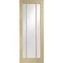 Internal Oak Glazed 3-Panel Door with Clear Glass - Unfinished - 2040 x 726 x 40mm - Worcester - XL Joinery
