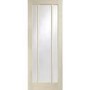 Internal Oak Glazed 3-Panel Door with Clear Glass - Unfinished - 2040 x 726 x 40mm - Worcester - XL Joinery