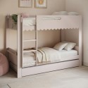 GRC002 Pink Scalloped Triple Sleeper Bunk Bed with Trundle – Gracie