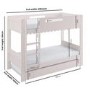 Pink Scalloped Triple Sleeper Bunk Bed with Trundle – Gracie