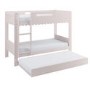 Pink Scalloped Triple Sleeper Bunk Bed with Trundle – Gracie