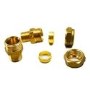 Grohe Pair of Adaptors 15mm Compression by 3/8 Inch BSP Male Thread - Brass