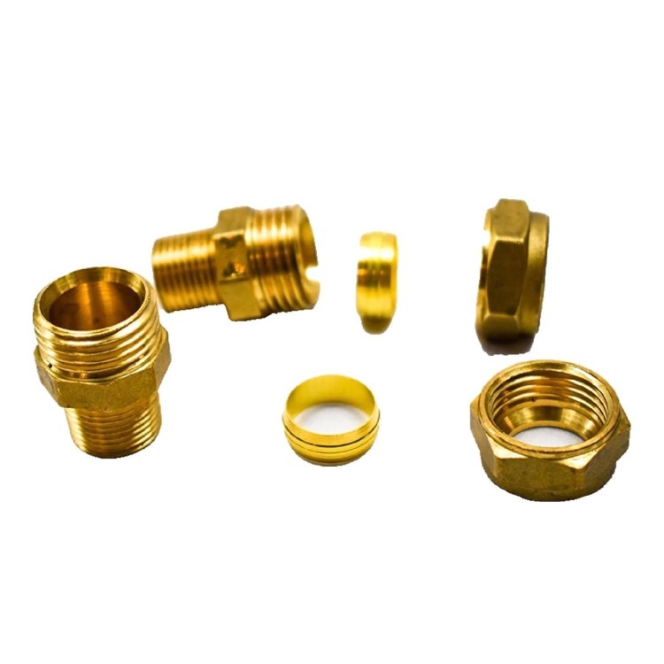 Grohe Pair of Adaptors 15mm Compression by 3/8 Inch BSP Male Thread - Brass