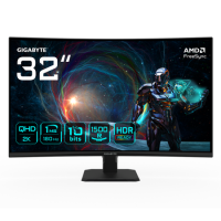 GIGABYTE GS32QCA 32" VA QHD 180Hz 1ms Curved Gaming Monitor