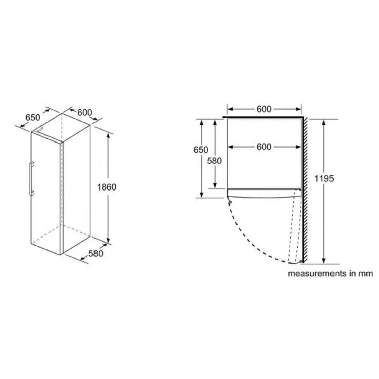 Siemens iQ300 242 Litre Freestanding Freezer - Stainless Steel