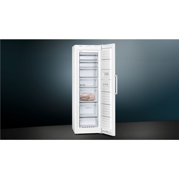 Refurbished Siemens iQ300 GS36NVWFV Freestanding 242 Litre Frost Free Freezer White