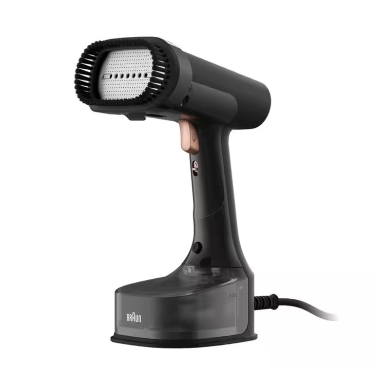 Braun GS7077BK QuickStyle 7 Garment Steamer 1600W Handheld Clothes Steamer with Heated Soleplate 250ml Water Tank - Black
