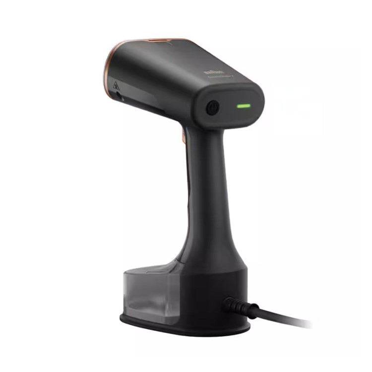 Braun GS7077BK QuickStyle 7 Garment Steamer 1600W Handheld Clothes Steamer with Heated Soleplate 250ml Water Tank - Black