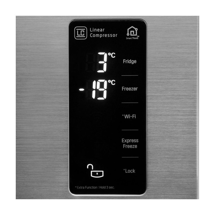 Refurbished LG GSB760PZXV 601 Litre American Fridge Freezer Stainless Steel