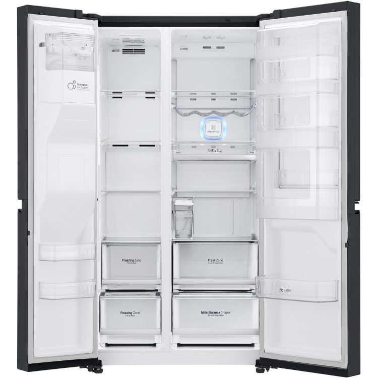 LG GSJ961MTAZ Door In Door Frost Free American Fridge Freezer With Non Plumbed Ice And Water Dispenser - Black