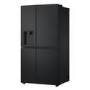 LG NatureFRESH 638 Litre Side-By-Side American Fridge Freezer - Matte Black