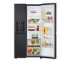 LG NatureFRESH 638 Litre Side-By-Side American Fridge Freezer - Matte Black