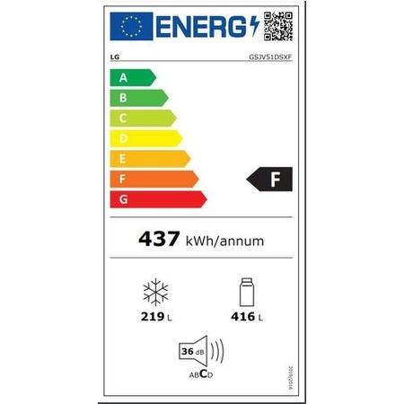 LG NatureFRESH 635 Litre American Fridge Freezer - Dark Graphite