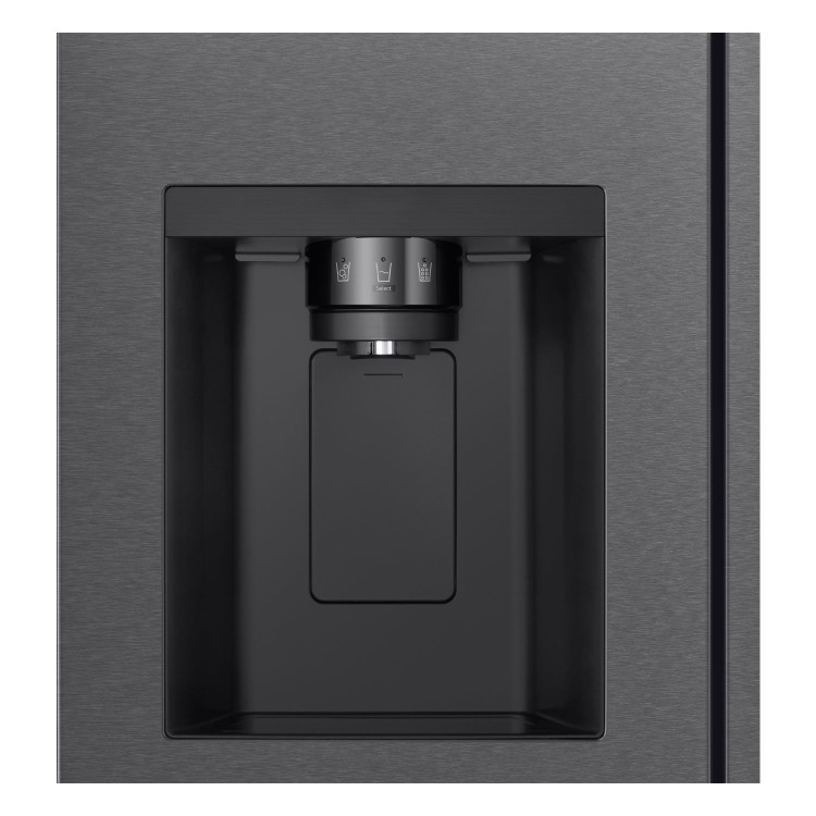 LG NatureFRESH 638 Litre Side-by-Side American Fridge Freezer - Matte Black