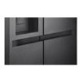 LG NatureFRESH 641 Litre Side-by-Side American Fridge Freezer -  Black