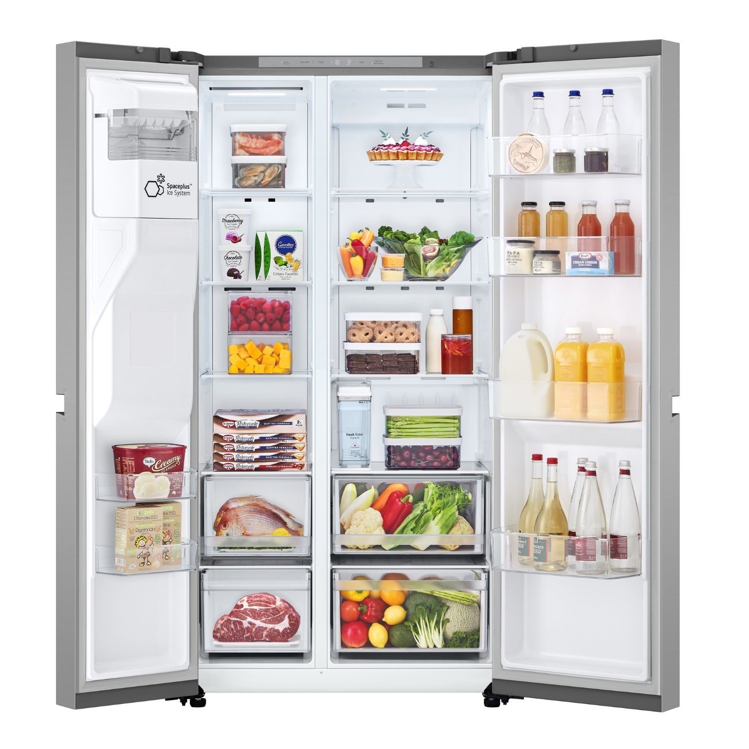 LG NatureFRESH 641 Litre SideBySide American Fridge Freezer Prime